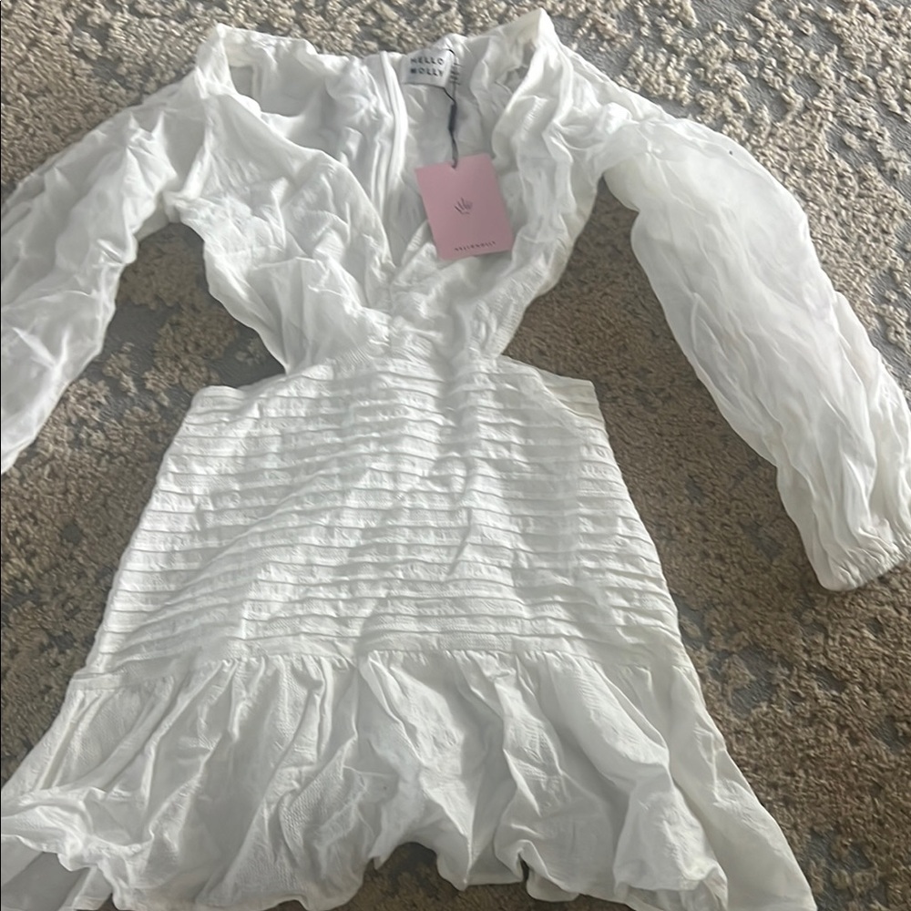 Hello Molly White Mini Dress